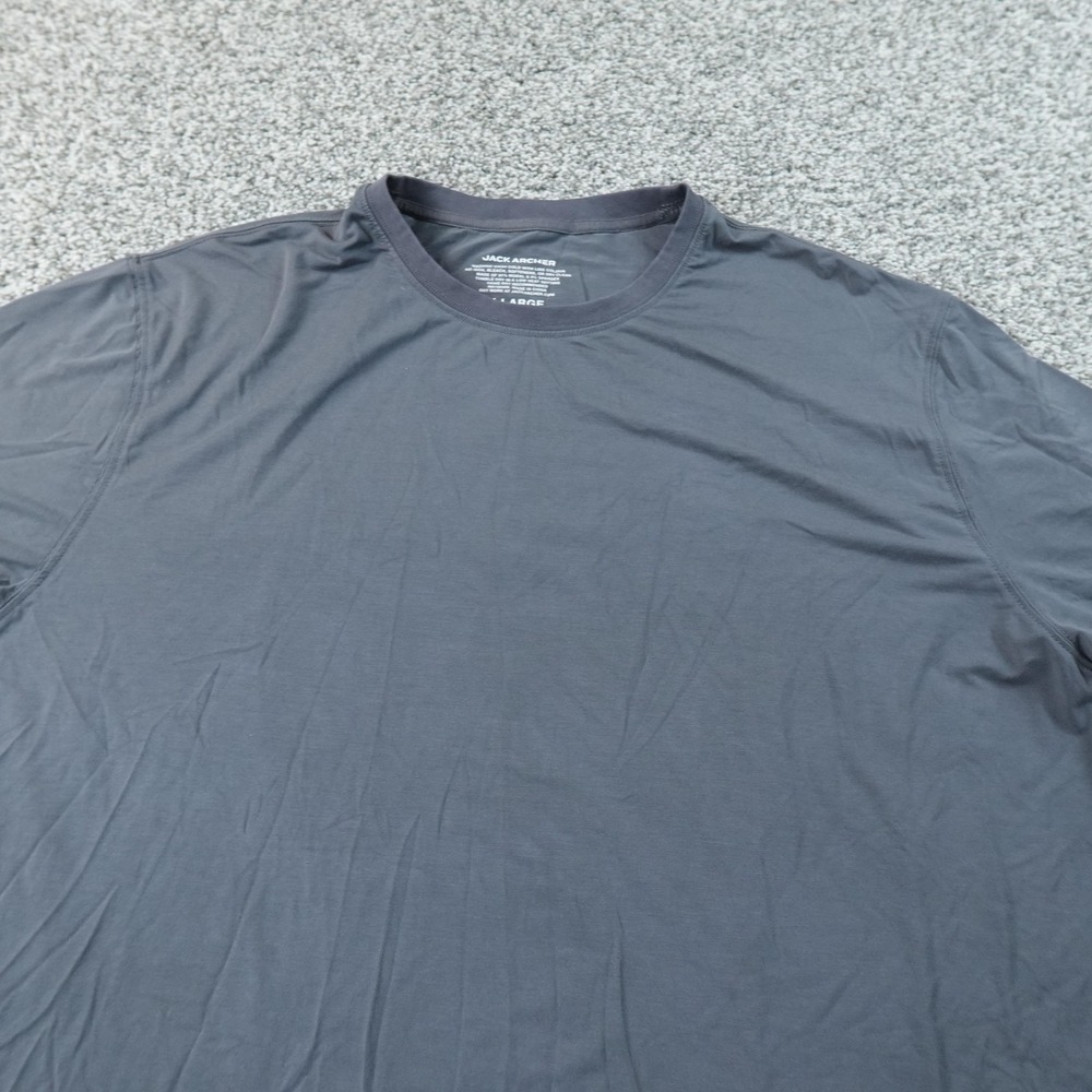 Jack Archer Shirt Mens XL Gray Anytime Tee Performance Stretch Short Sleeve Top
